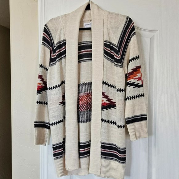 Olive & Oak Sweaters - Olive & Oak Southwestern Print Size XL Cotton and Acrylic Cardigan Sweater